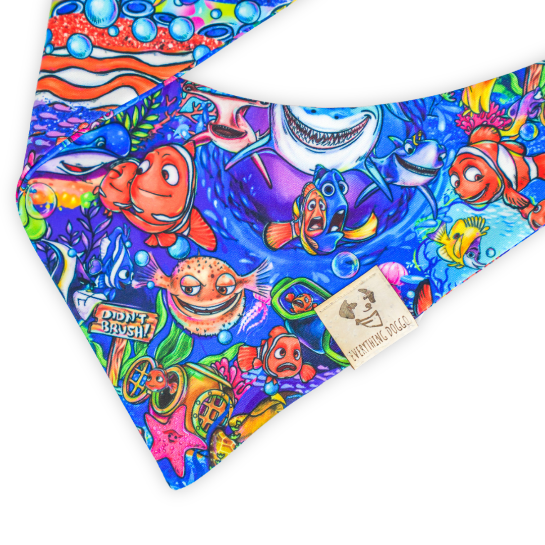 Fish Are Friends - Active Snap On Bandana (Reversible)