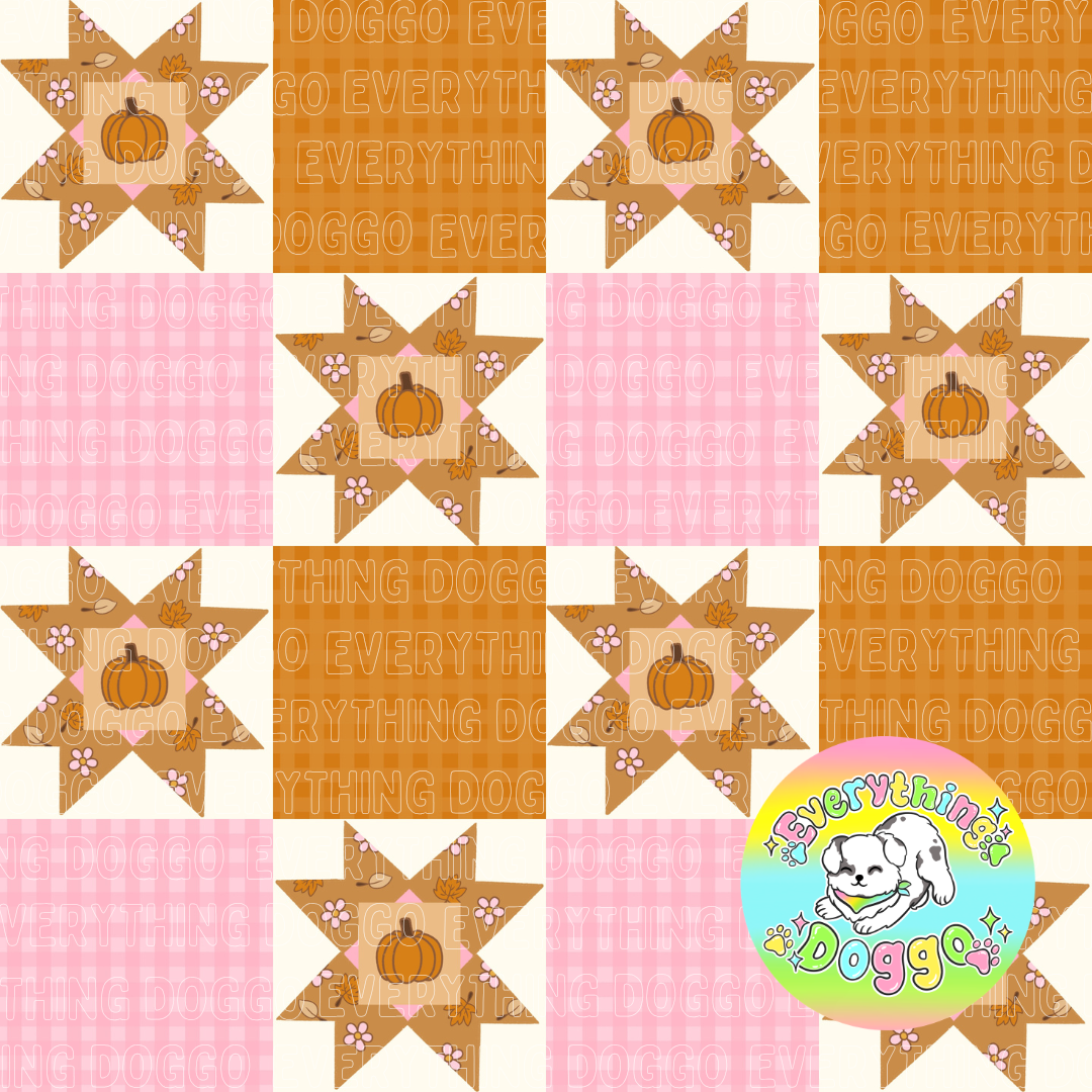 Cozy Harvest Quilt - Bandana (Reversible)