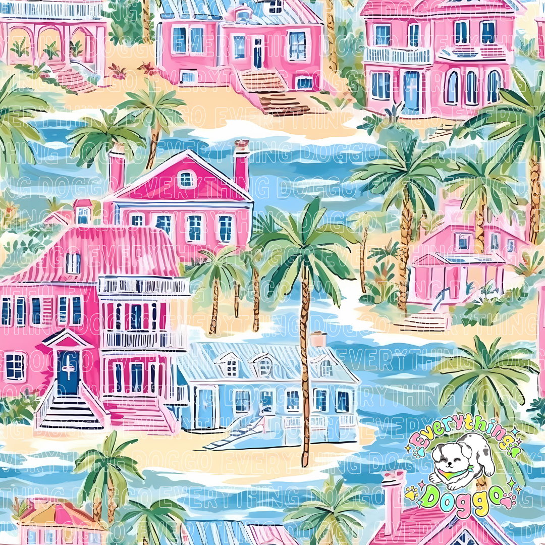 Seaside Island - Active Snap On Bandana (Reversible)