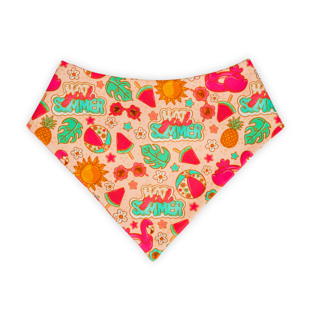 Hot Girl Summer - Active Snap On Bandana (Reversible)