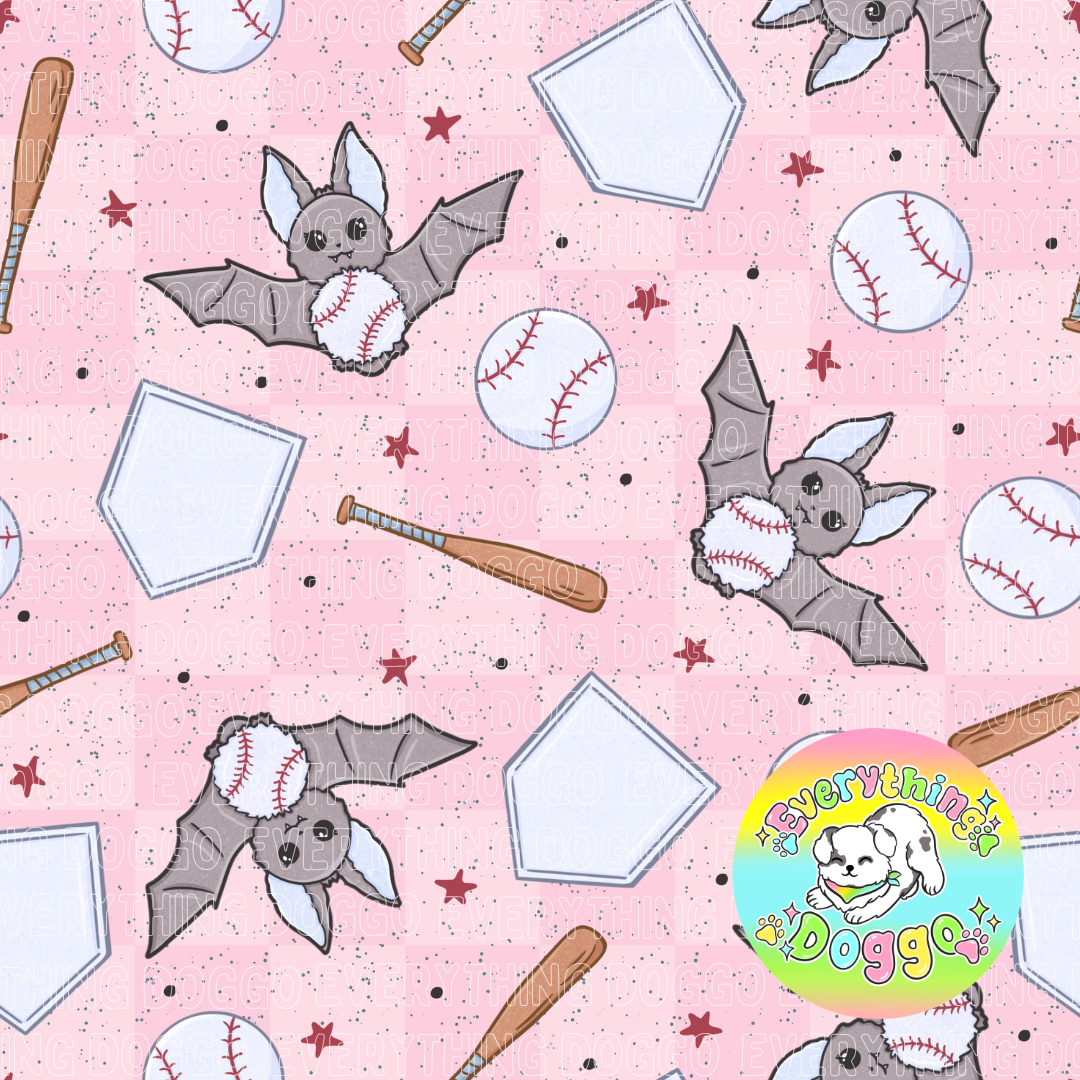 Baseball Bats (Pink) - Bandana