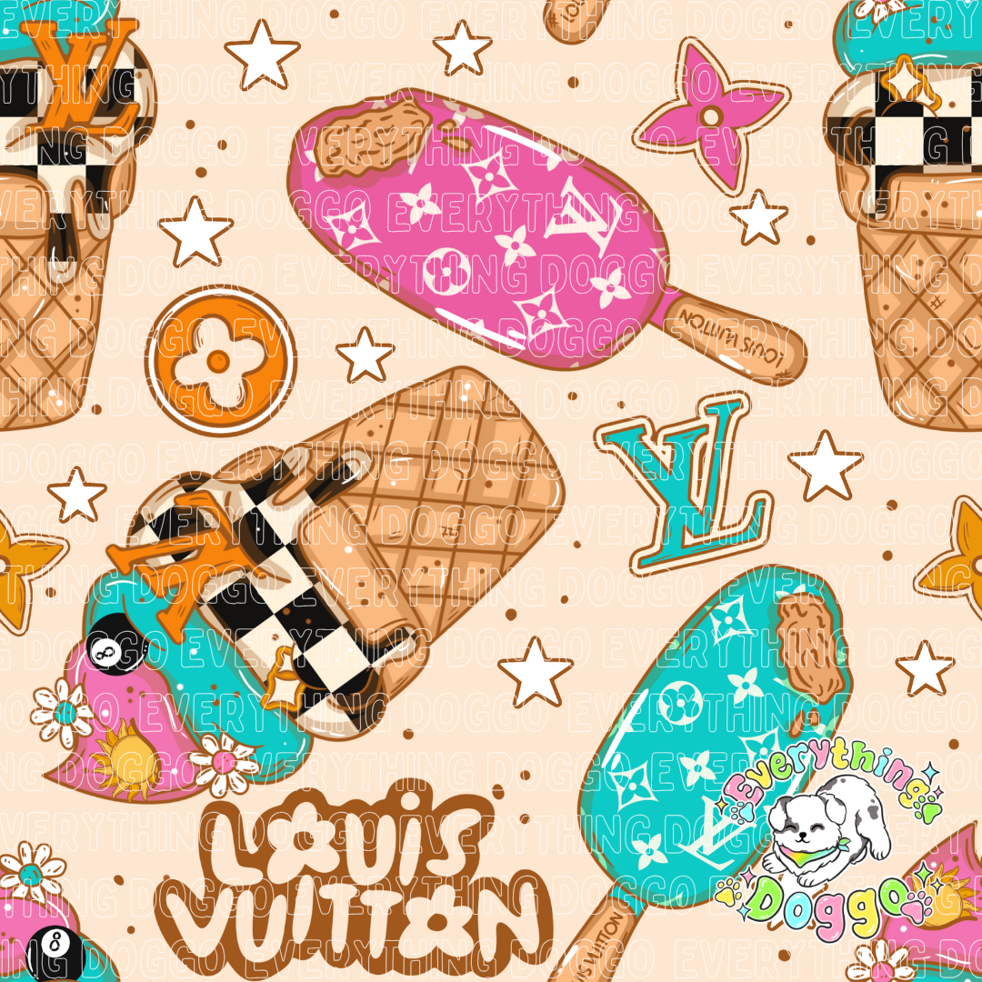 Boujee Ice Cream - Active Snap On Bandana (Reversible)