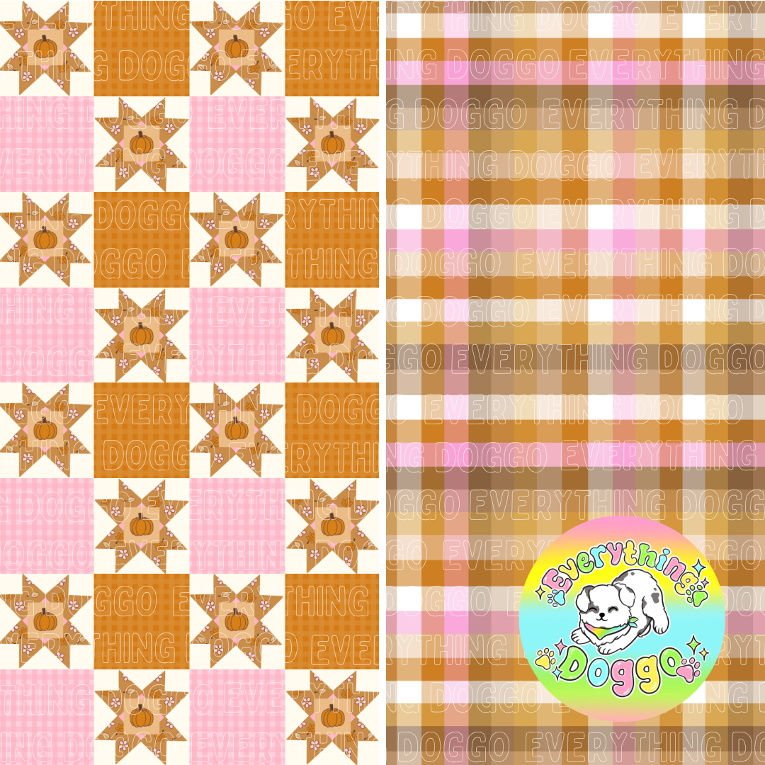 Cozy Harvest Quilt - Bandana (Reversible)