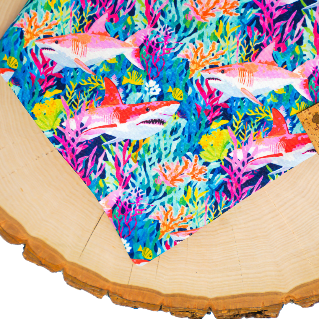 Preppy Ocean Life - Bandana (Custom Reversible)