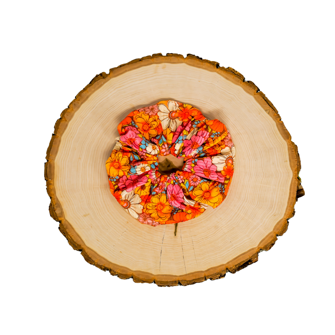 Groovy Floral - Scrunchie