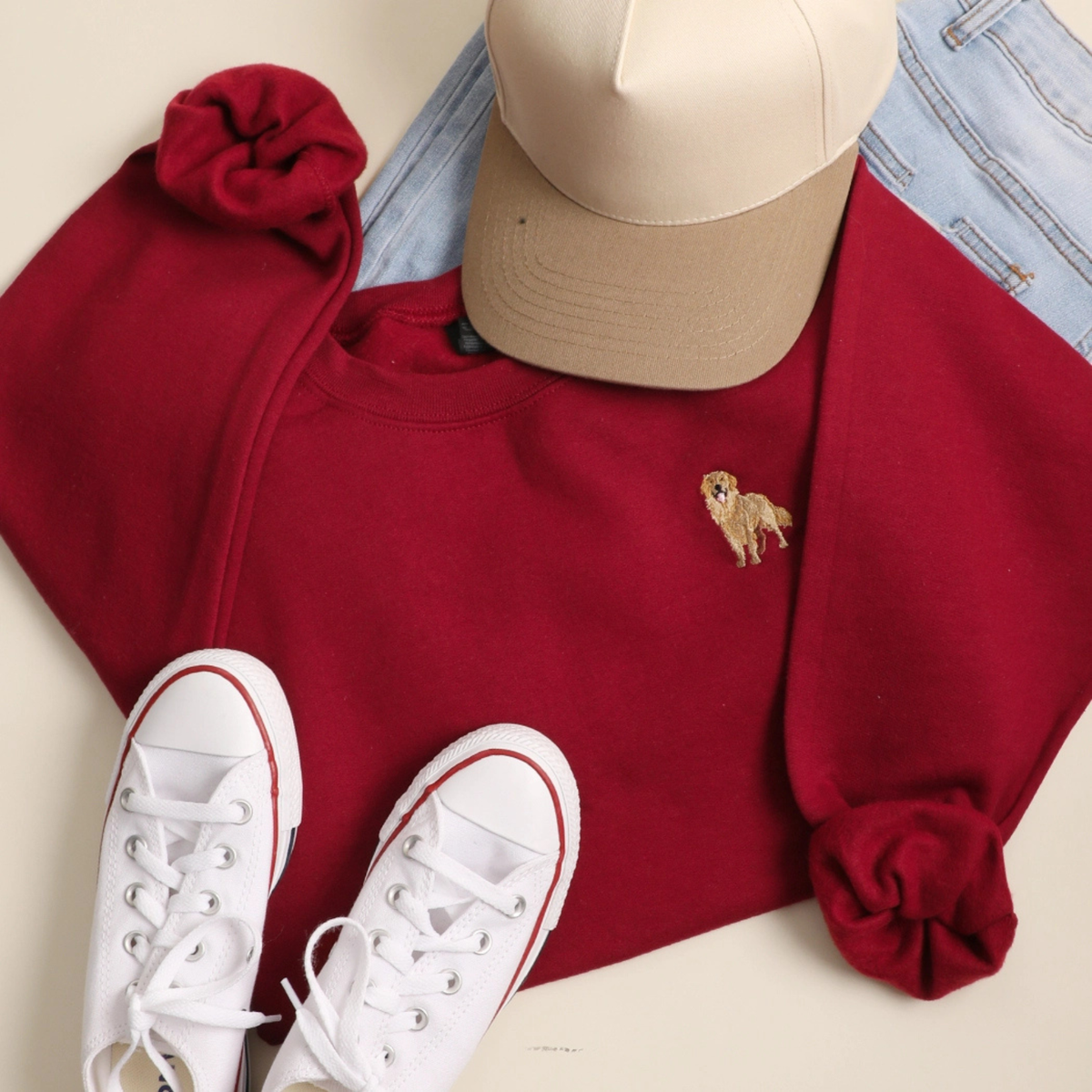 Golden Retriever Embroidered Sweatshirt