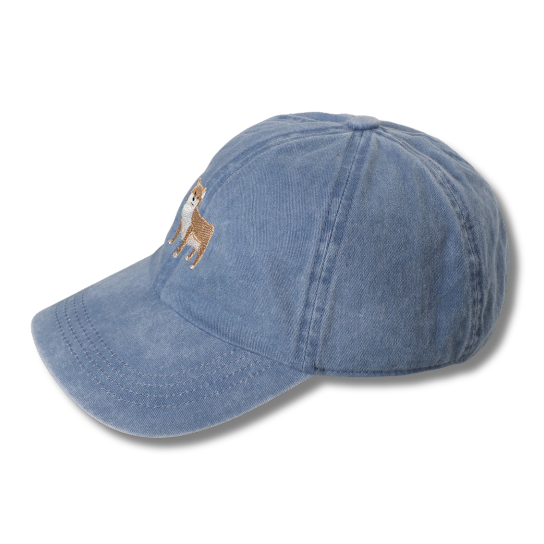 Shiba Embroidered Cotton Baseball Cap