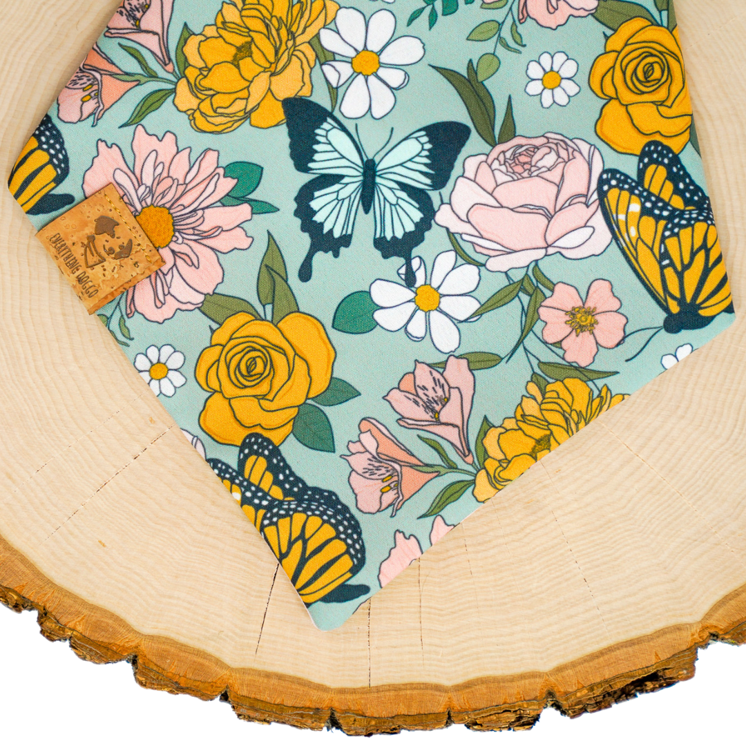 Butterfly Floral - Bandana