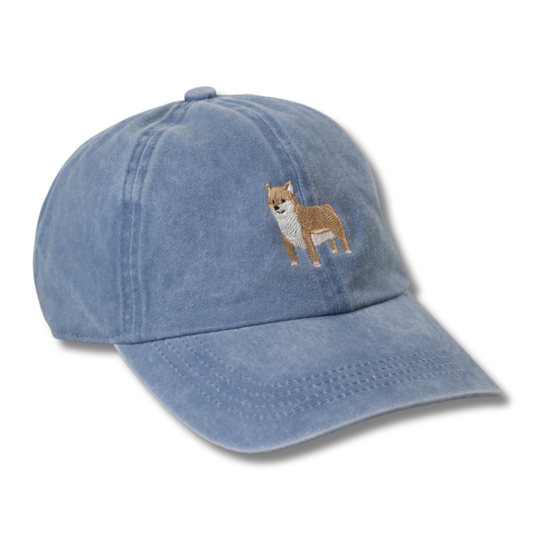 Shiba Embroidered Cotton Baseball Cap
