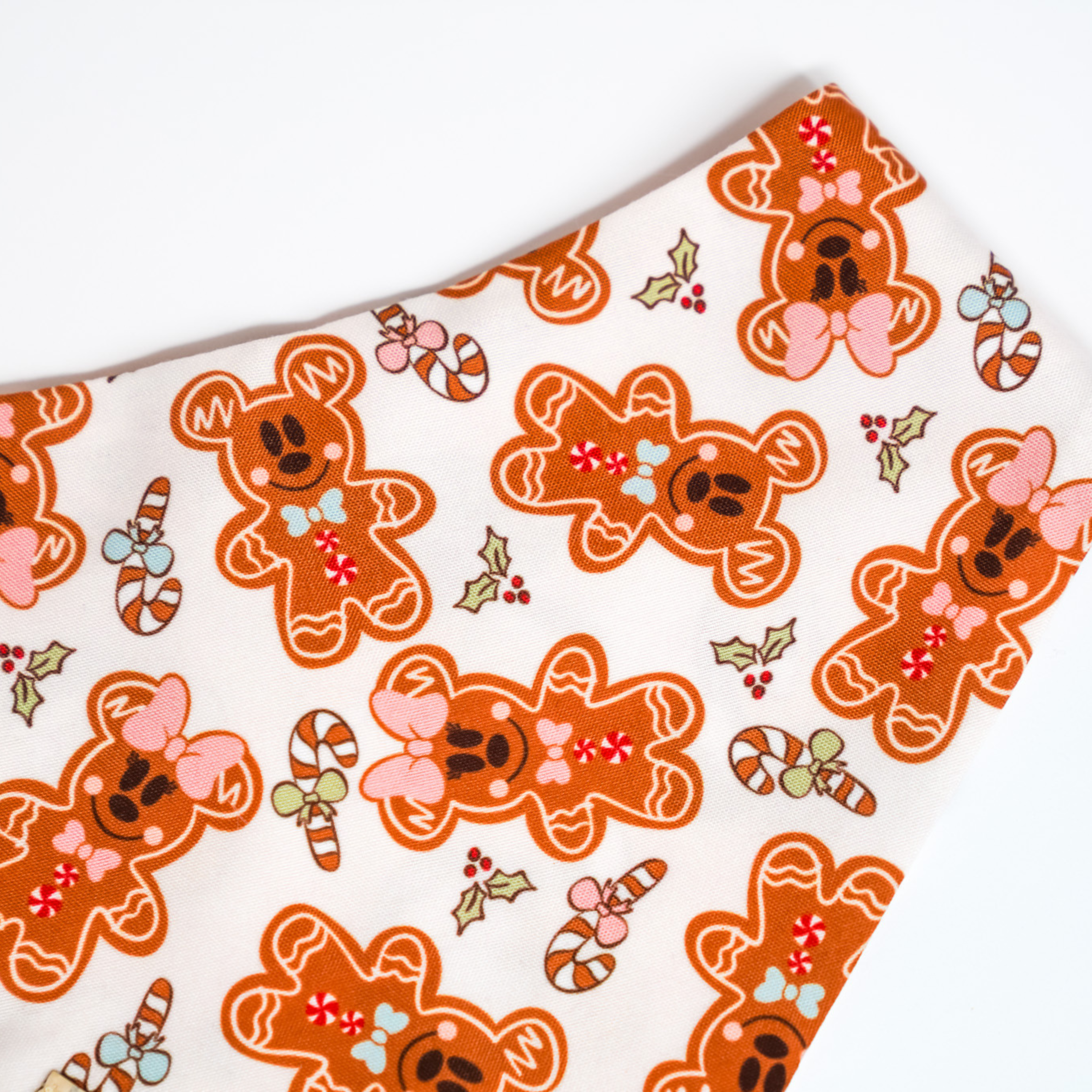 Mousey Gingerbread - Single Snap Bandana (Reversible)