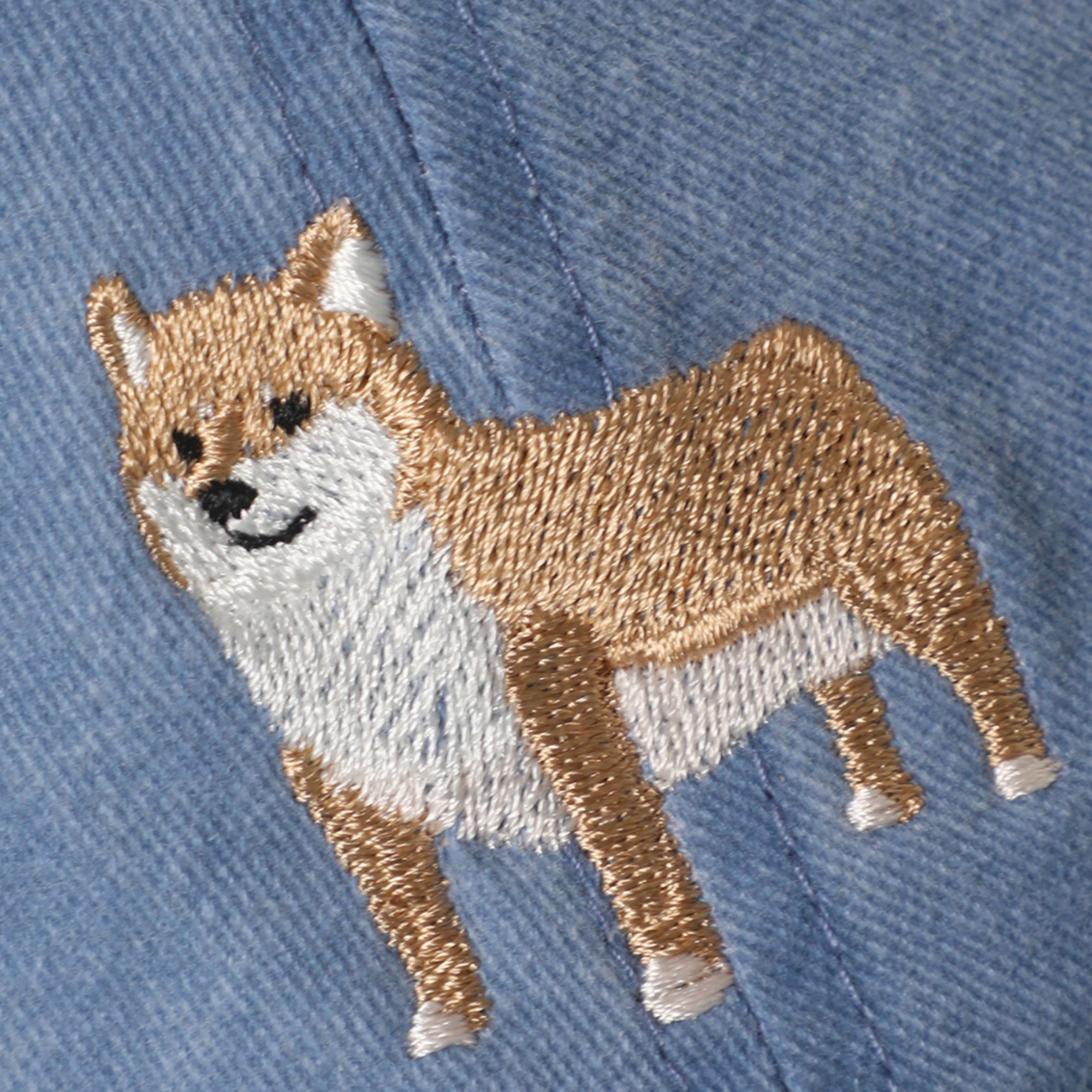 Shiba Embroidered Cotton Baseball Cap