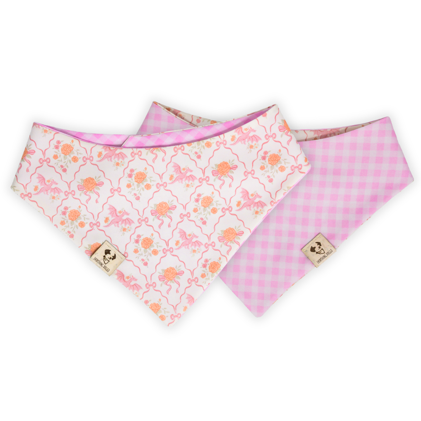 Peach Dragon Coquette - Bandana (Reversible)