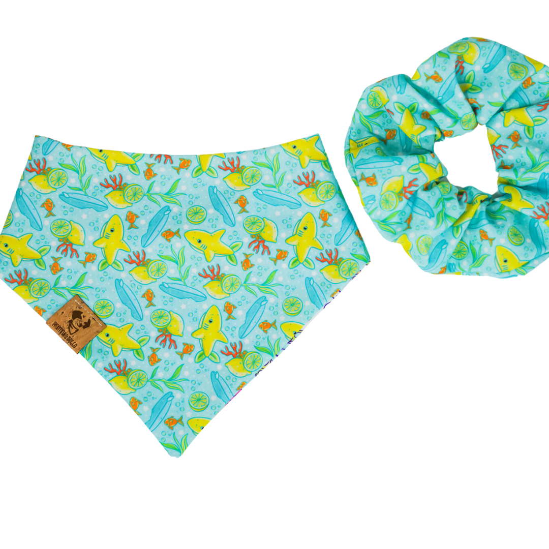 Lemon Shark - Poly Scrunchie