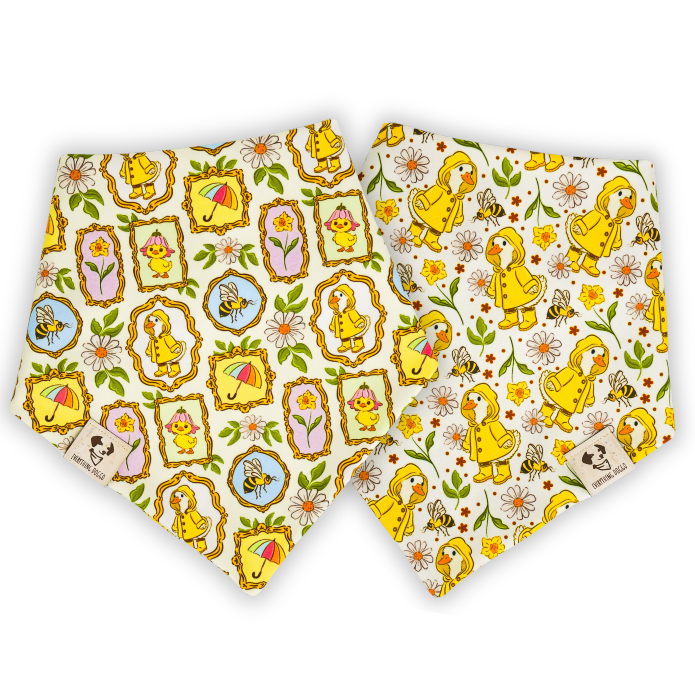 Rainy Day Duck - Active Snap On Bandana (Reversible)