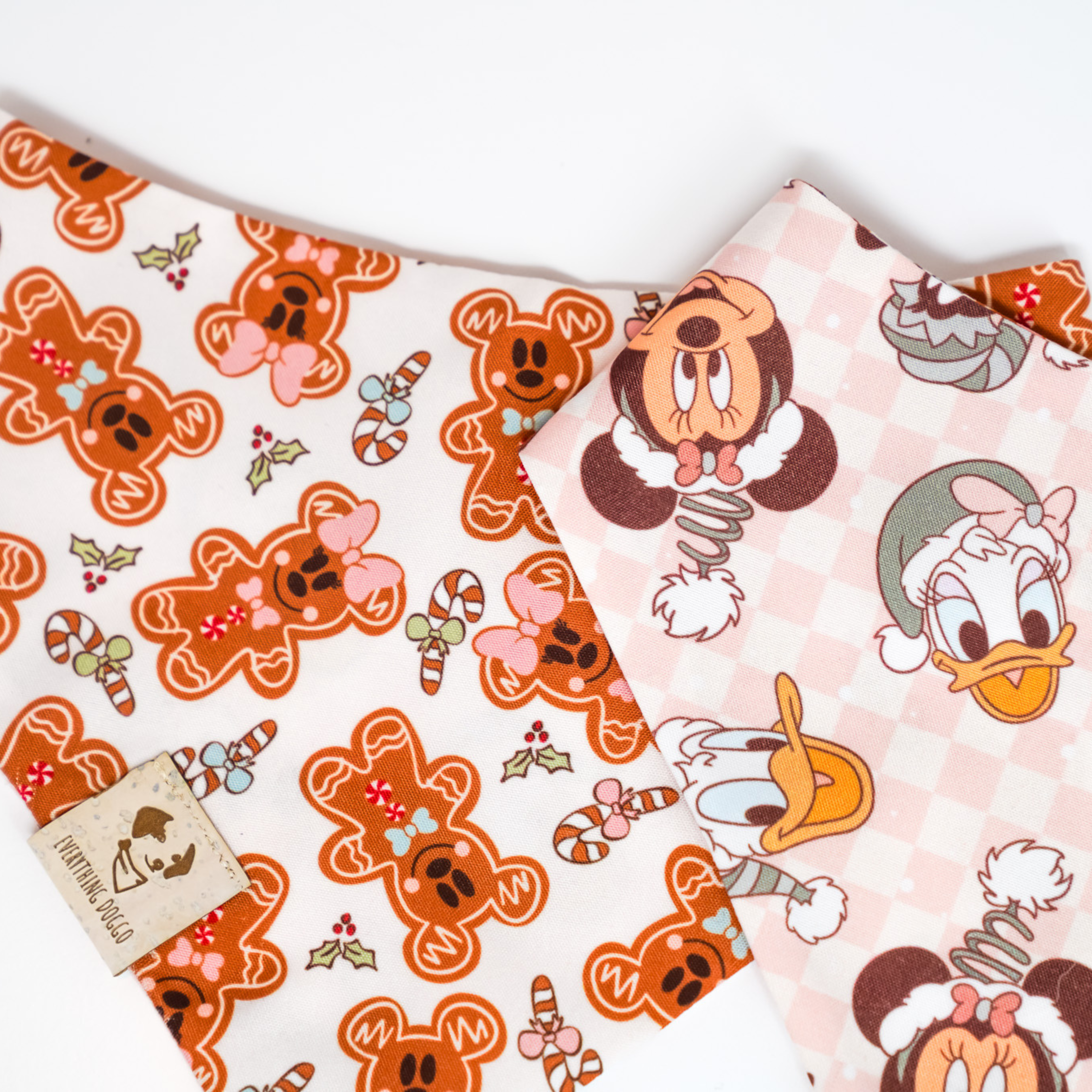 Mousey Gingerbread - Single Snap Bandana (Reversible)