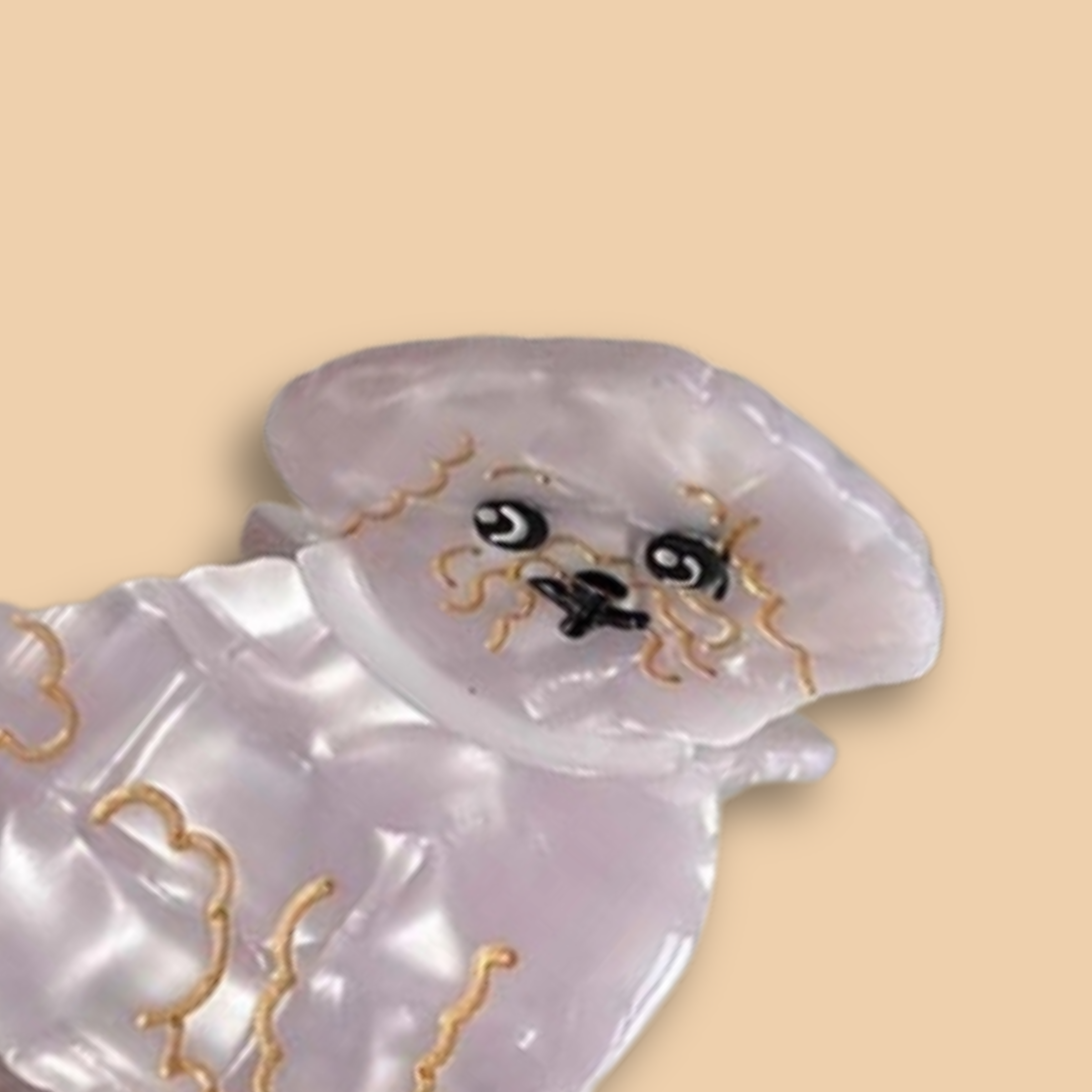 Bichon Frisé Hair Claw Clip