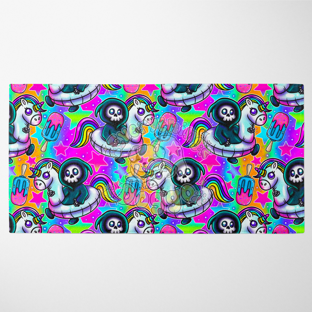 Grim Unicorn Floatie - Towel