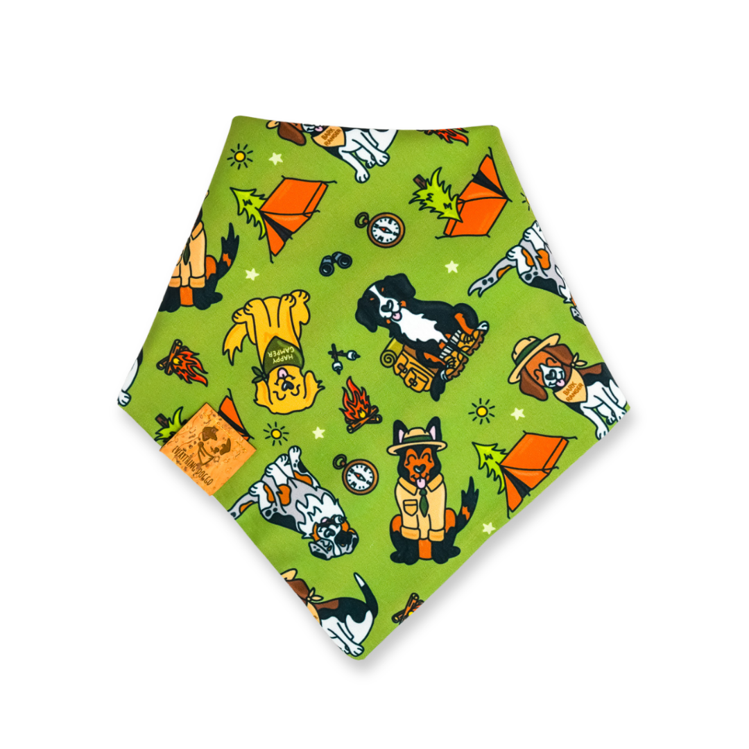 Happy Camper - Bandana (Reversible)