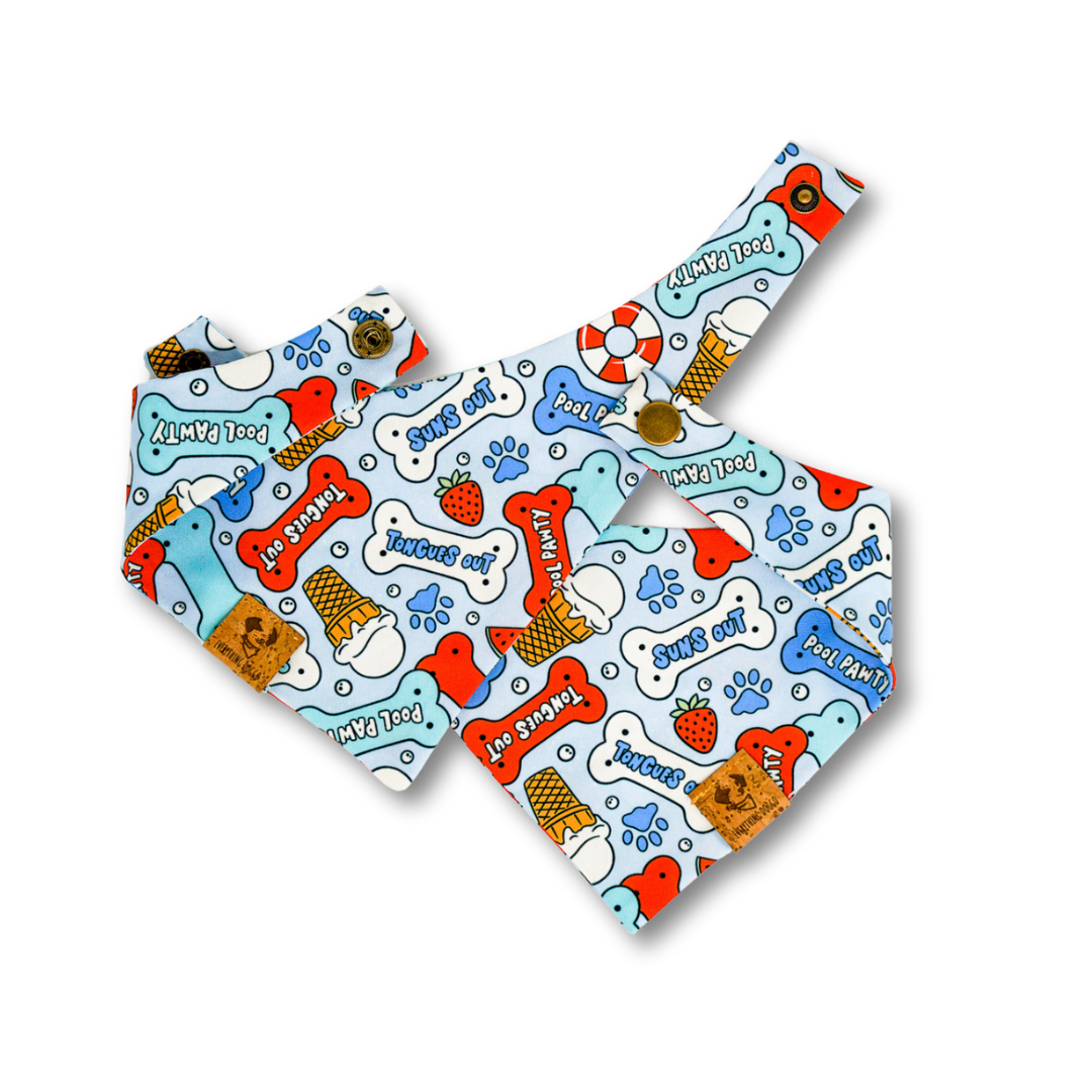 Summer Dog Treats - Single Snap Bandana
