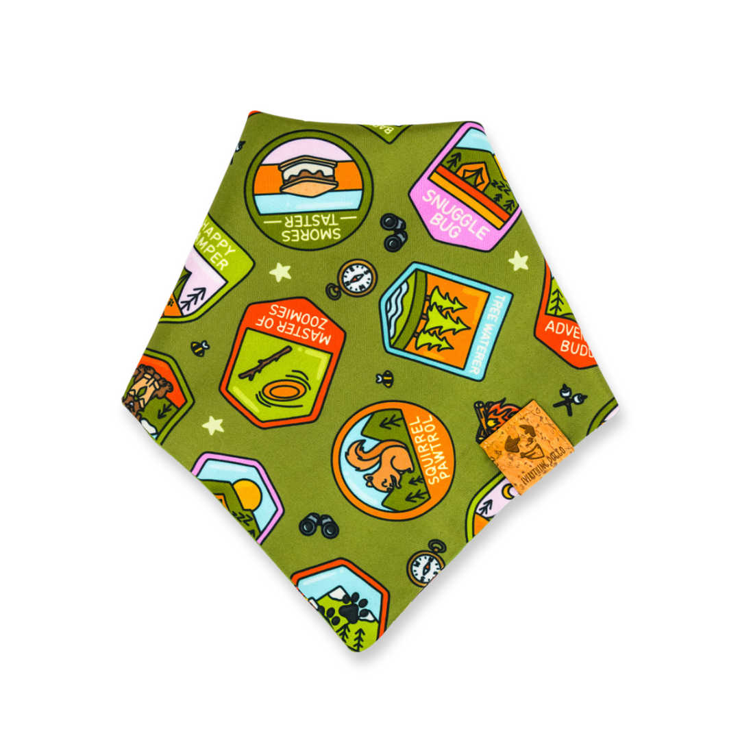 Happy Camper - Bandana (Reversible)