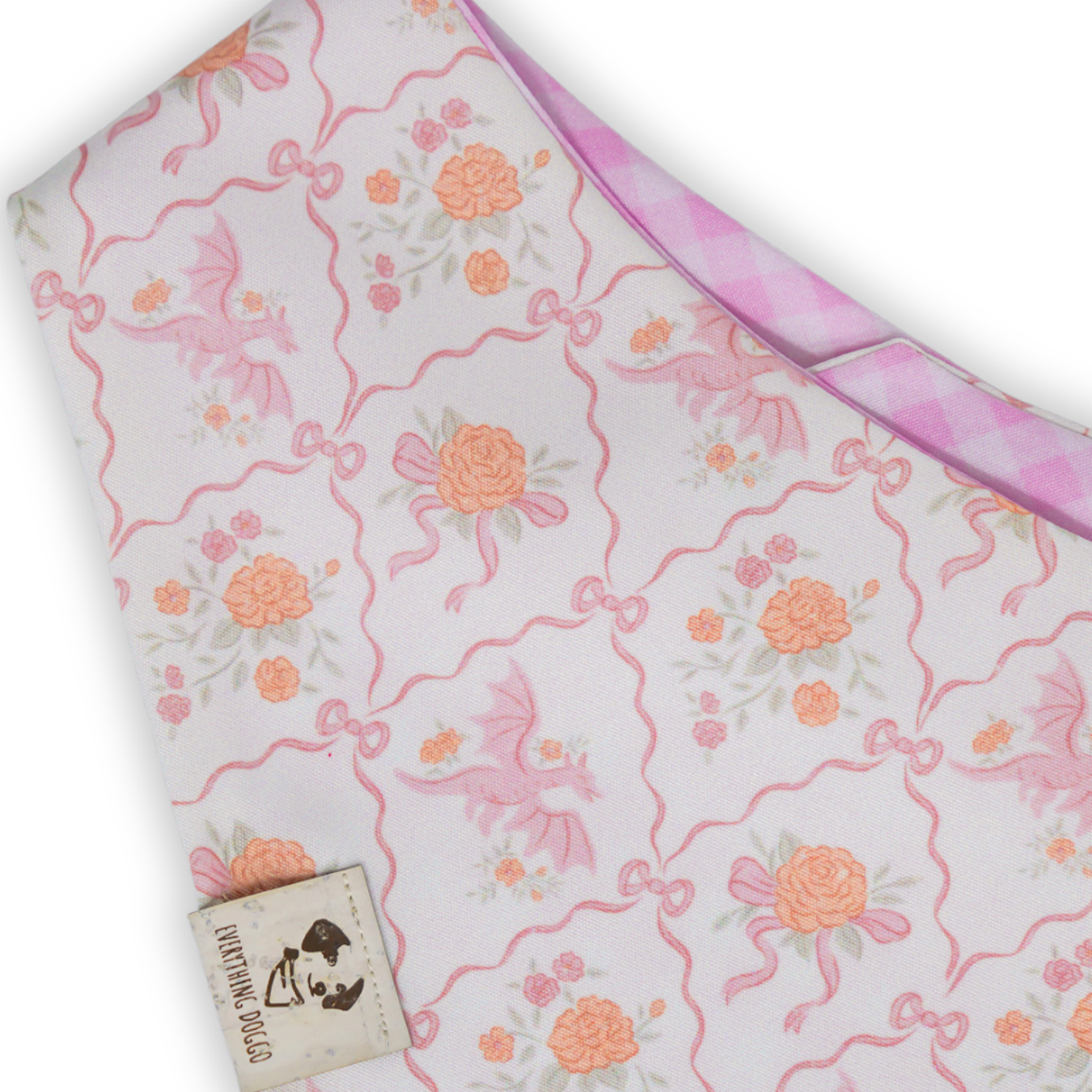 Peach Dragon Coquette - Bandana (Reversible)