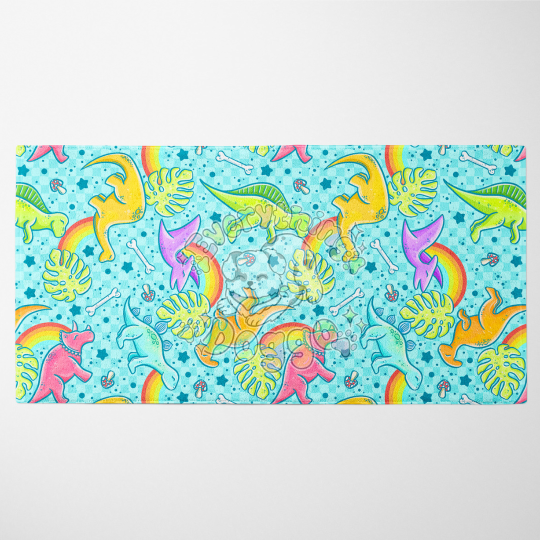 Blue Dinosaurs - Towel