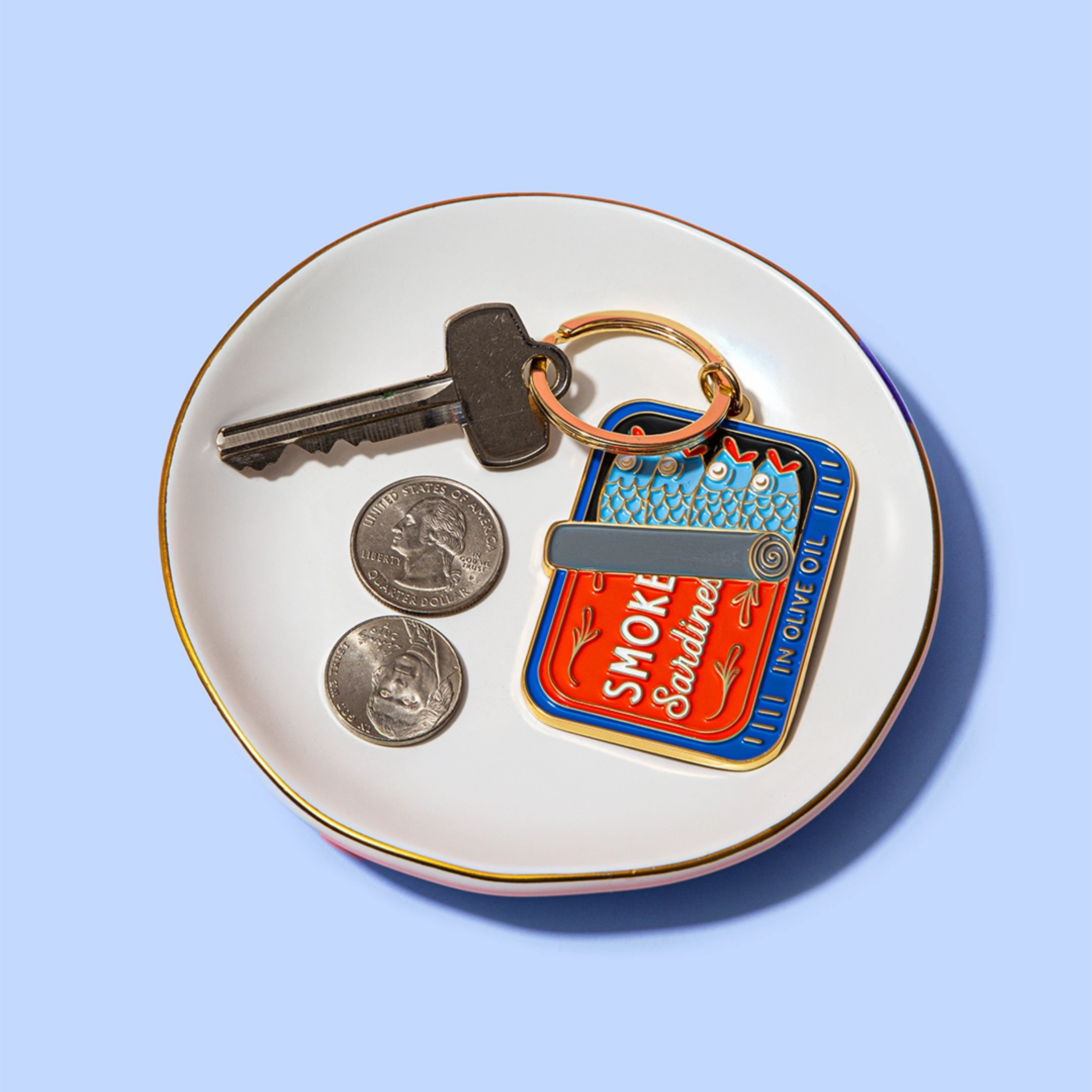 Sardines Can Charm & Keychain