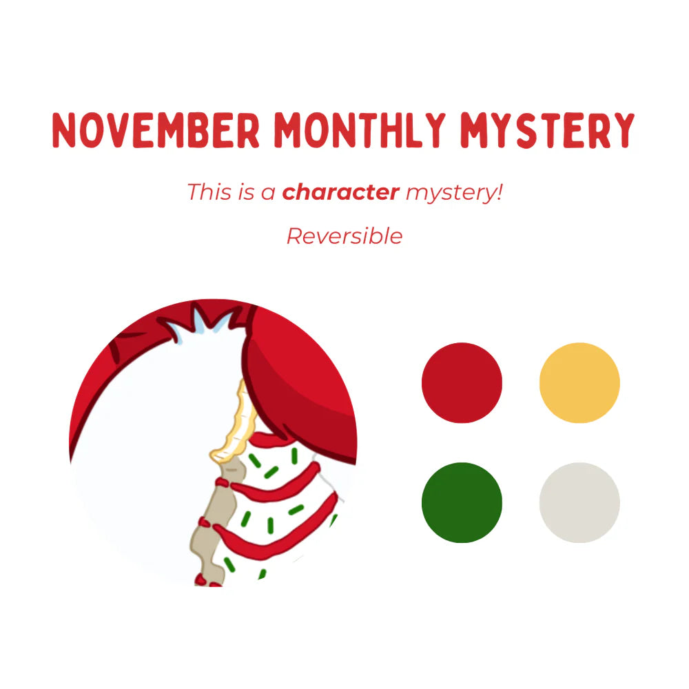Christmas Cake Bears (November Monthly Mystery) - Bow