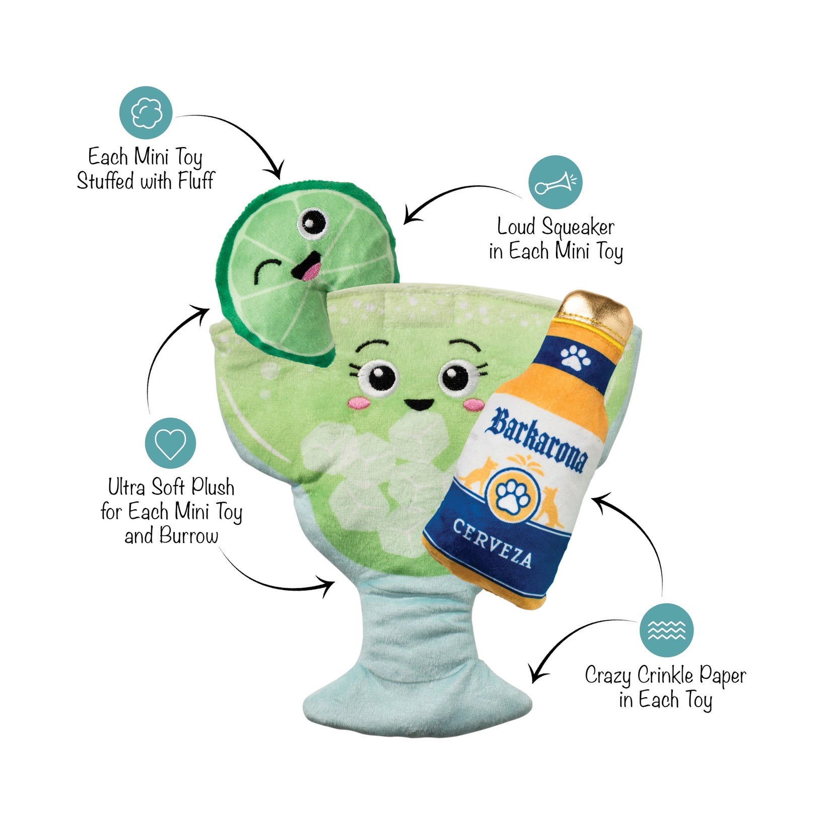 Drop Me A Lime Hide and Seek Dog Toy