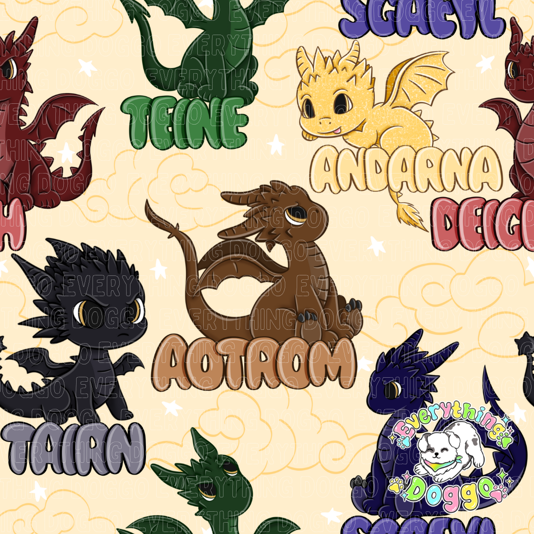 Cute Dragons - Bandana (Reversible)