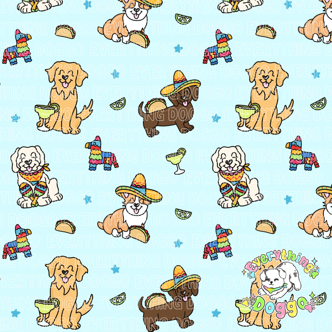 Cinco de Mayo Pups - Bandana (Reversible)