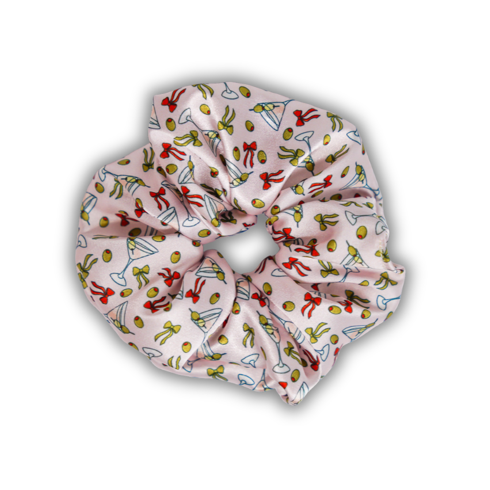 Olive Martini - Satin Scrunchie