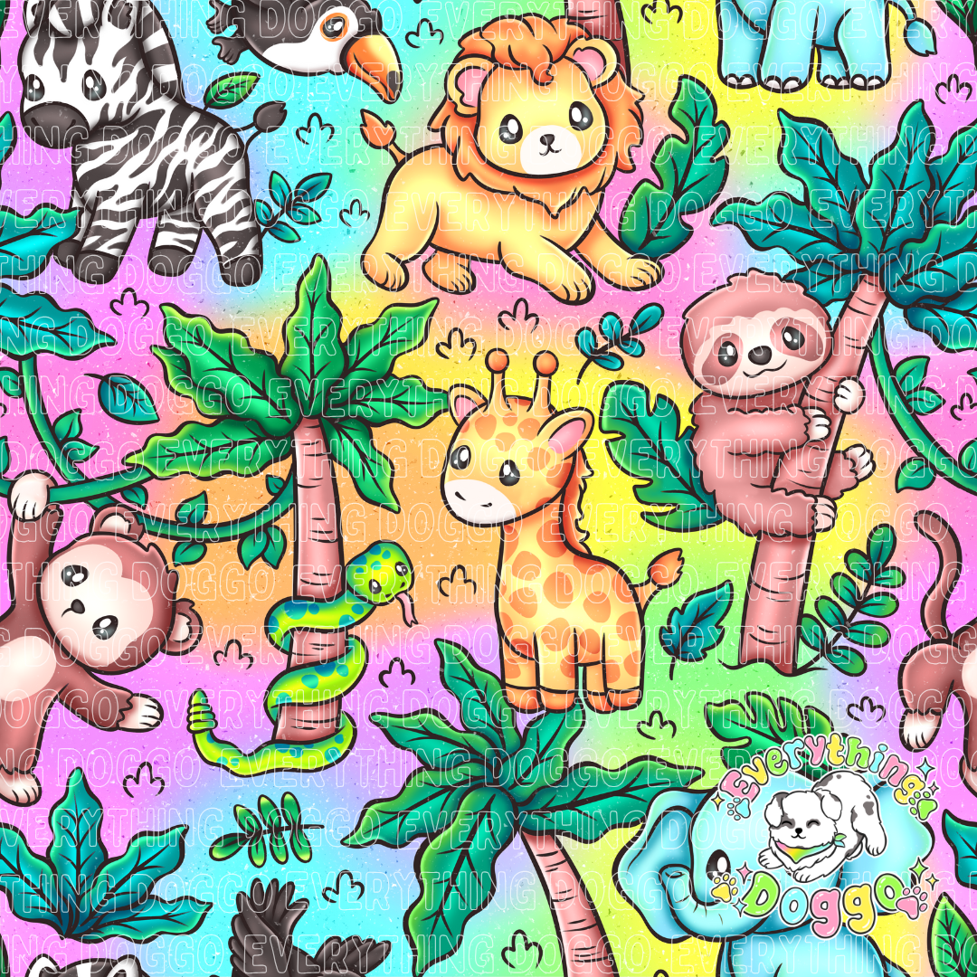 Zoo Animals (February Monthly Mystery) - Bandana