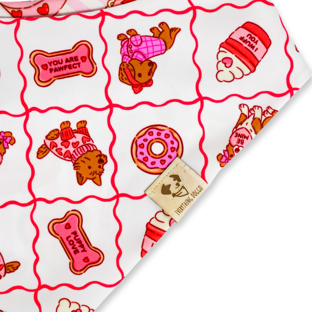 Pupcakes and Kisses (November Monthly Mystery) - Bandana