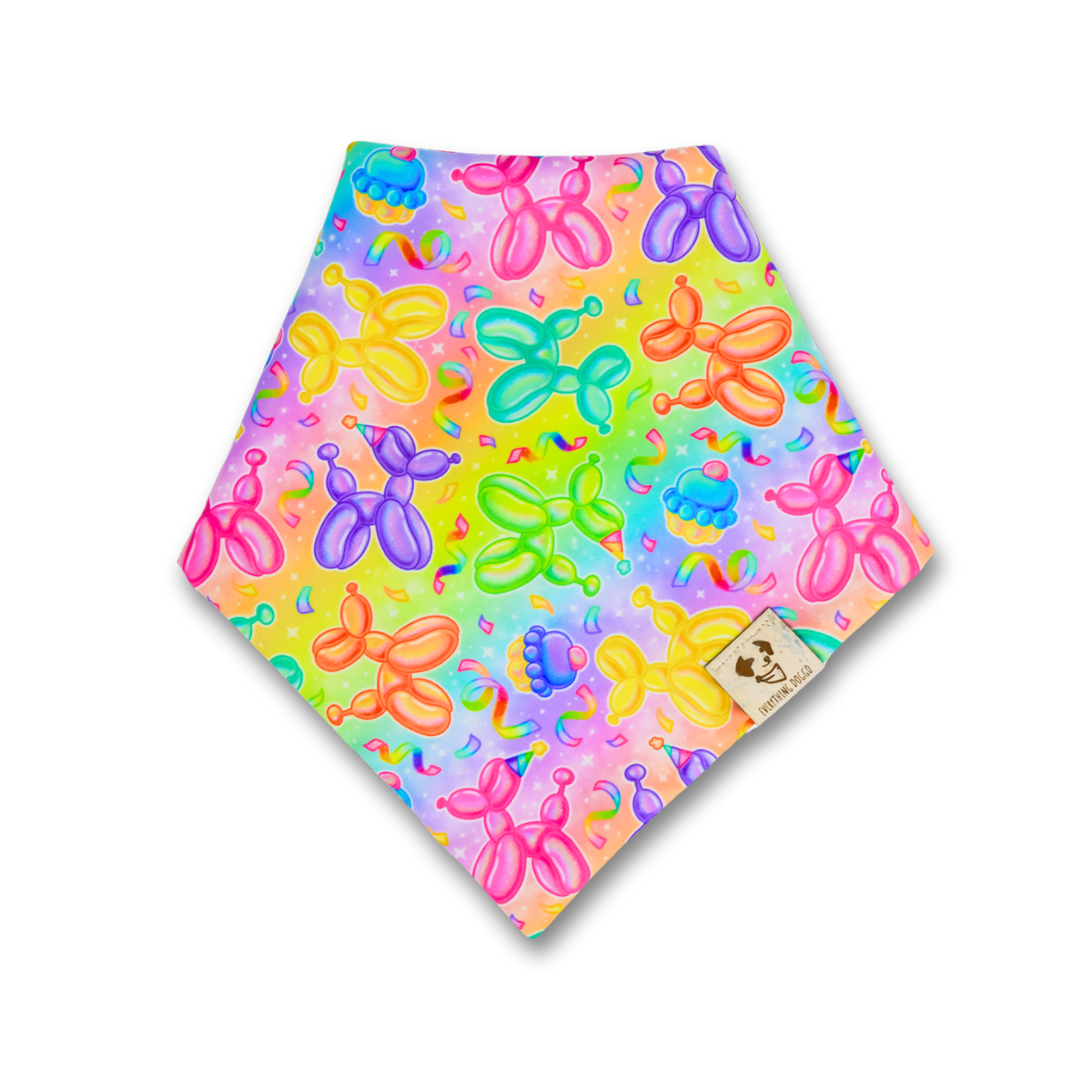 Dog Balloon Bash (Rainbow) - Bandana
