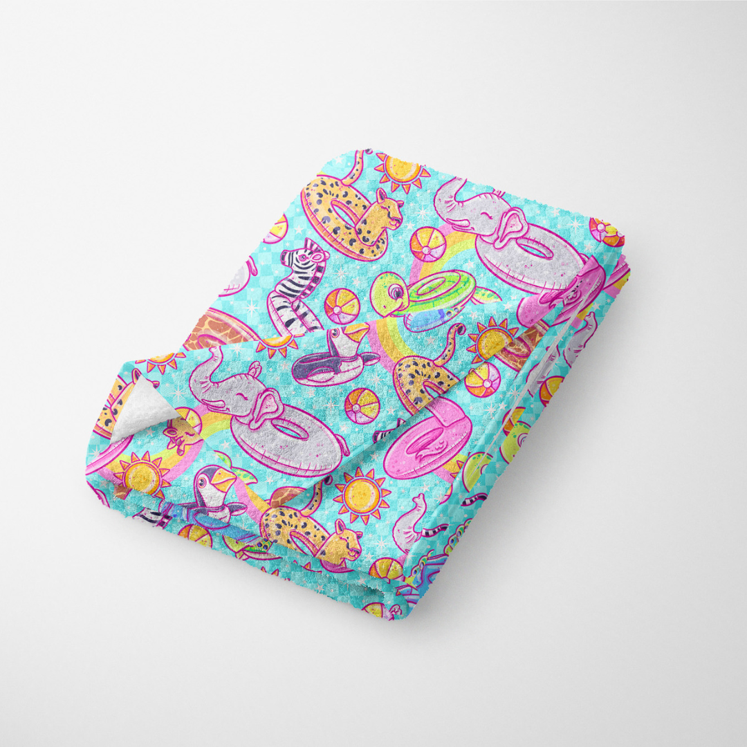 Zoo Animal Pool Floaties - Towel
