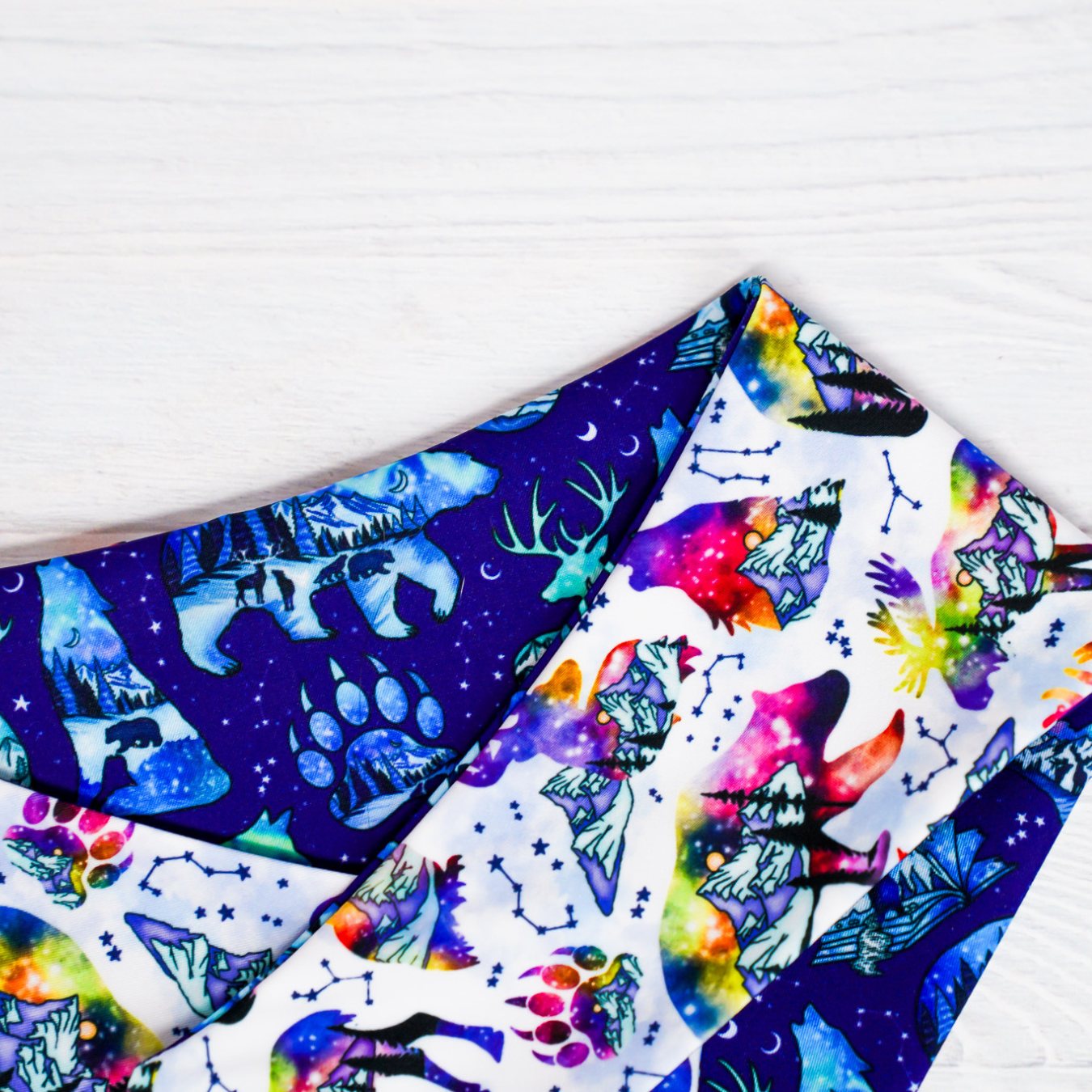 Northern Lights - Active Snap On Bandana (Reversible)