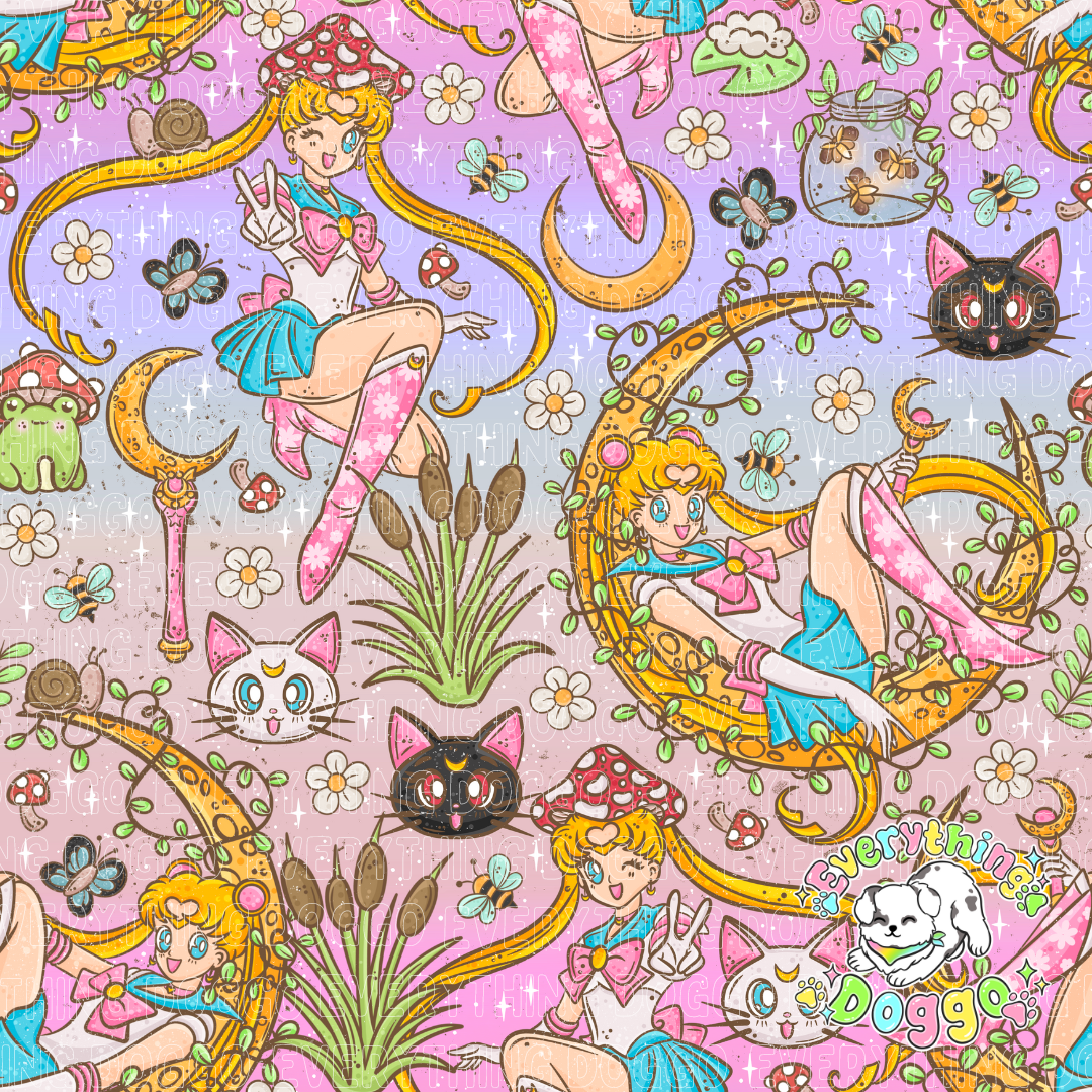 Cottagecore Moon Girl - Bandana