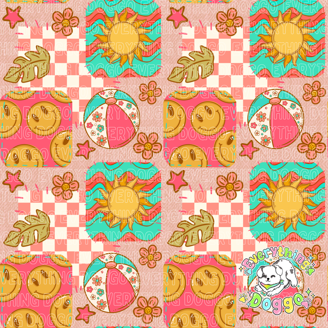 Hot Girl Summer - Active Snap On Bandana (Reversible)