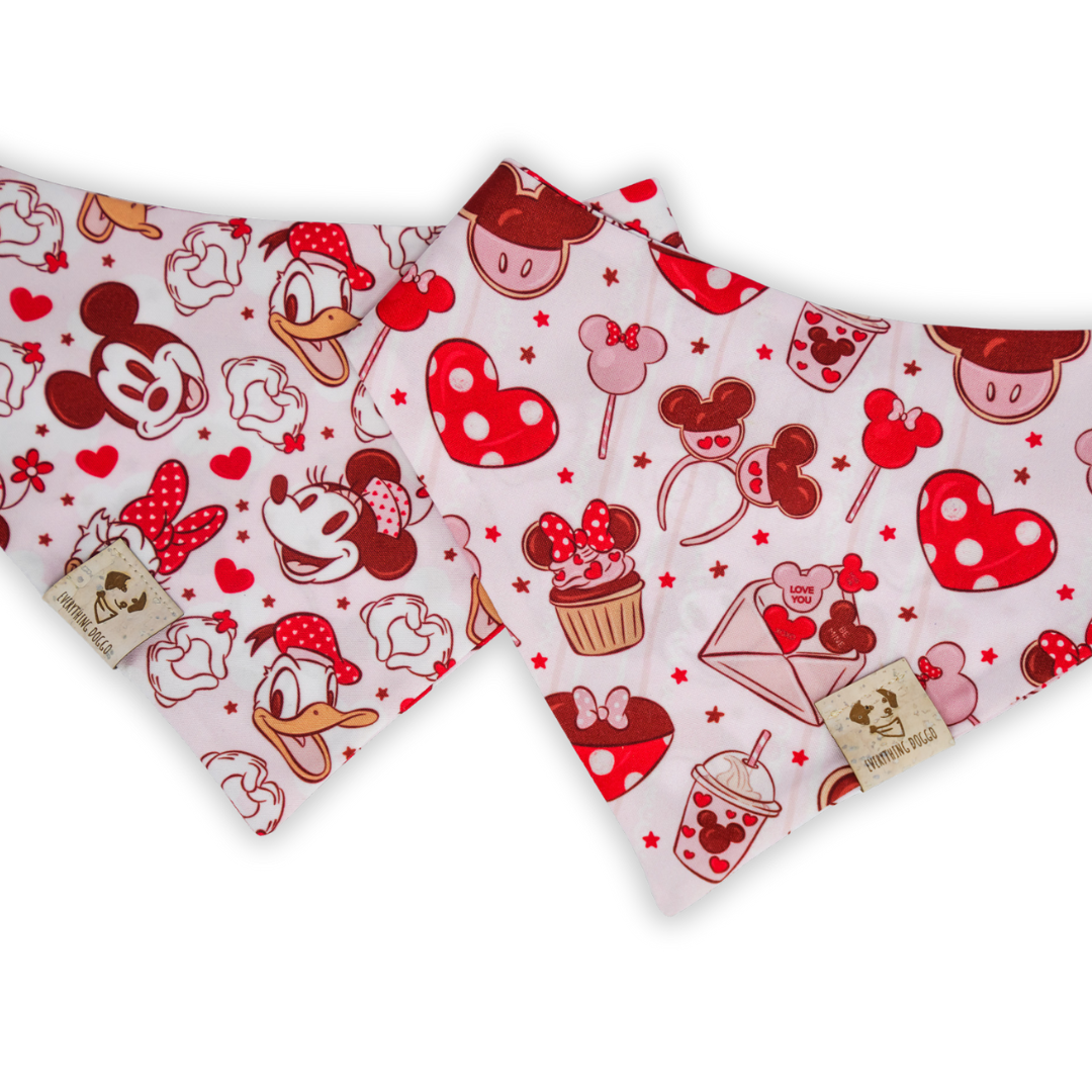 Mickey’s Sweethearts - Single Snap Bandana (Reversible)