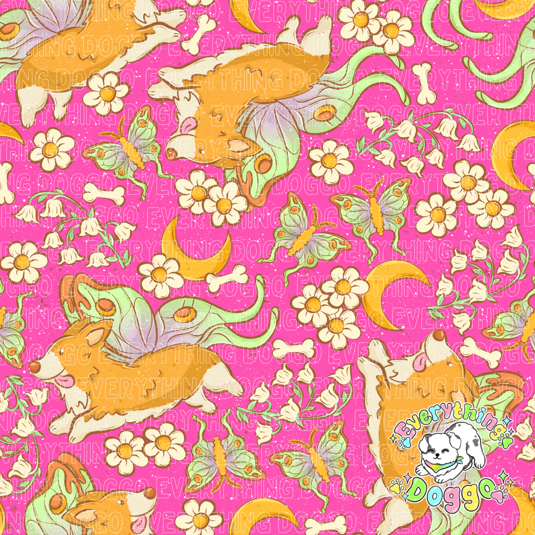 Corgi Moths - Bandana