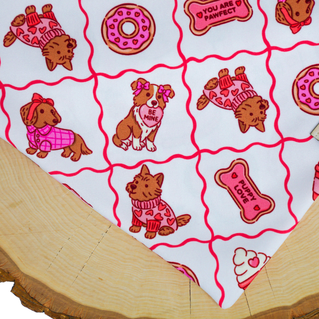Pupcakes and Kisses (November Monthly Mystery) - Bandana
