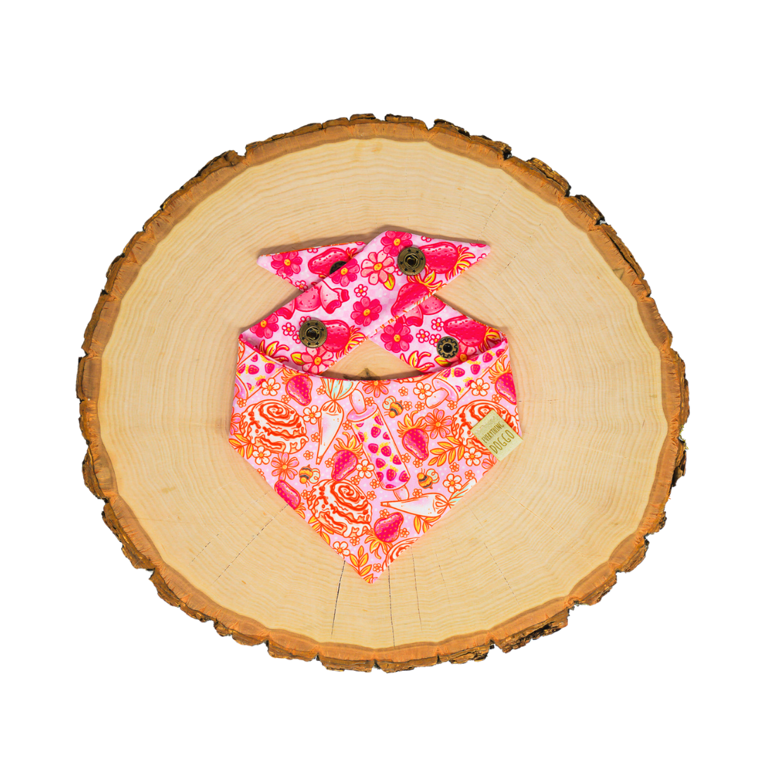 Strawberry Morning - Bandana (Reversible)
