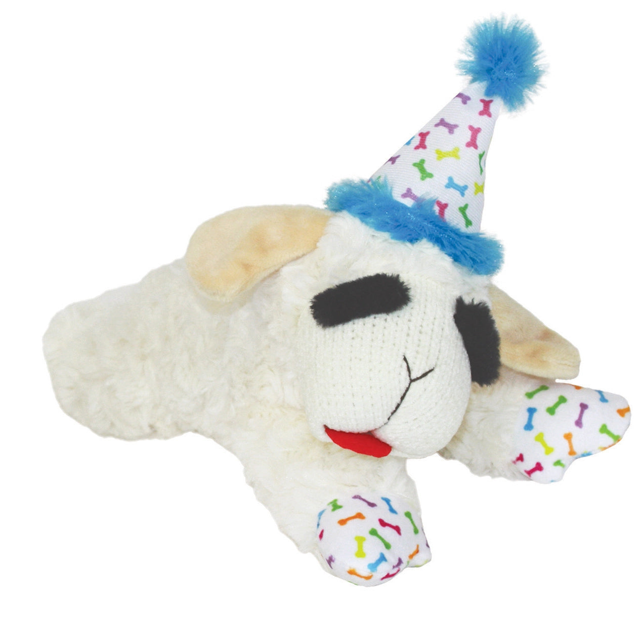 Birthday Lamb Chop Blue Dog Toy
