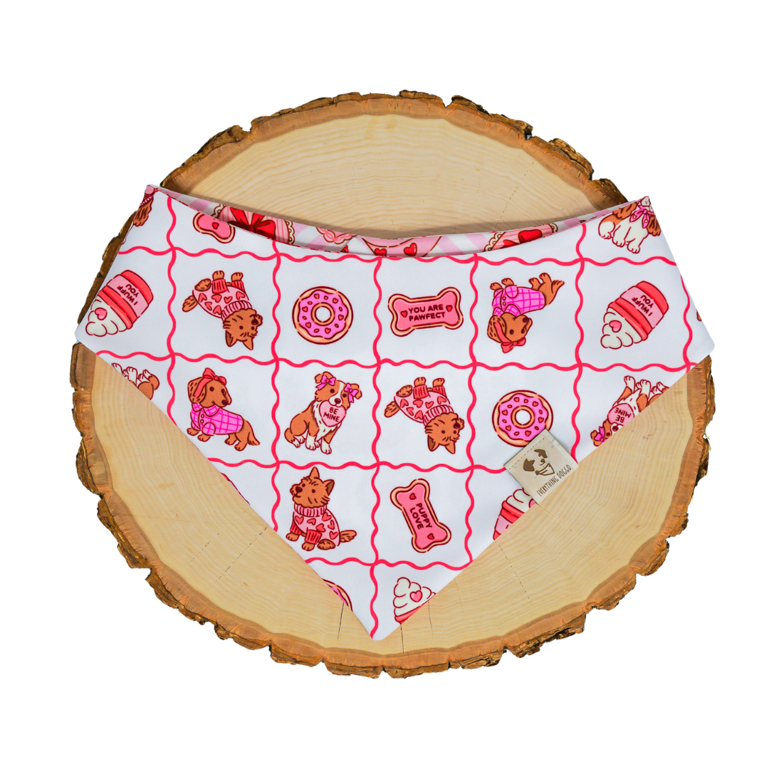 Pupcakes and Kisses (November Monthly Mystery) - Bandana