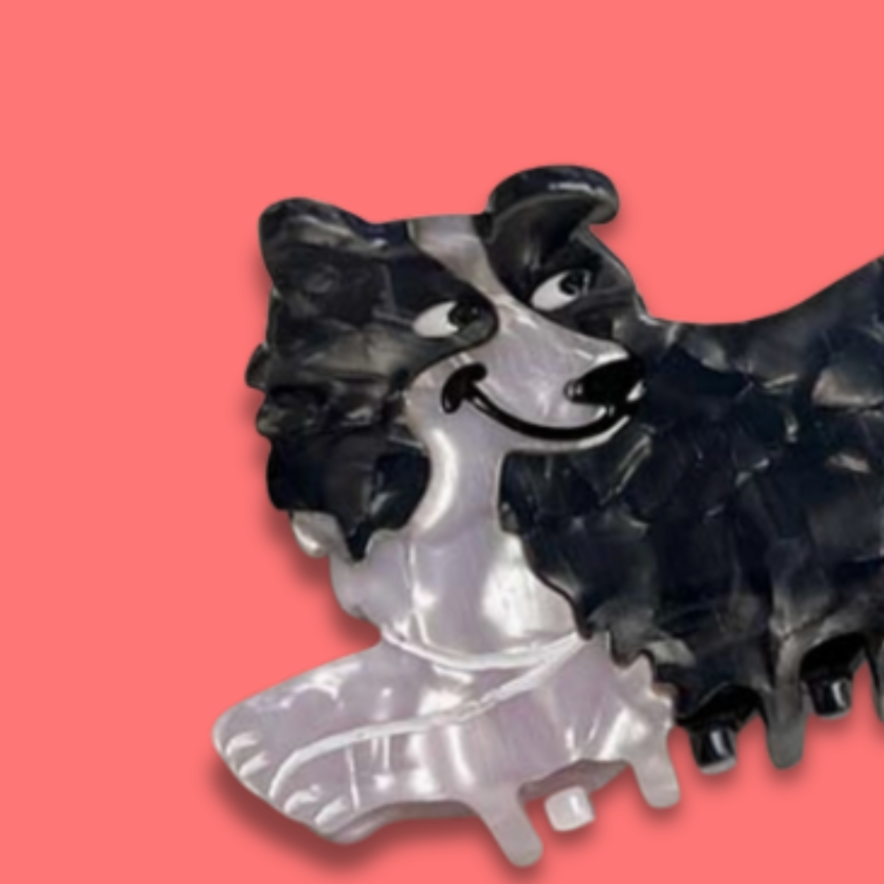Border Collie Hair Claw Clip
