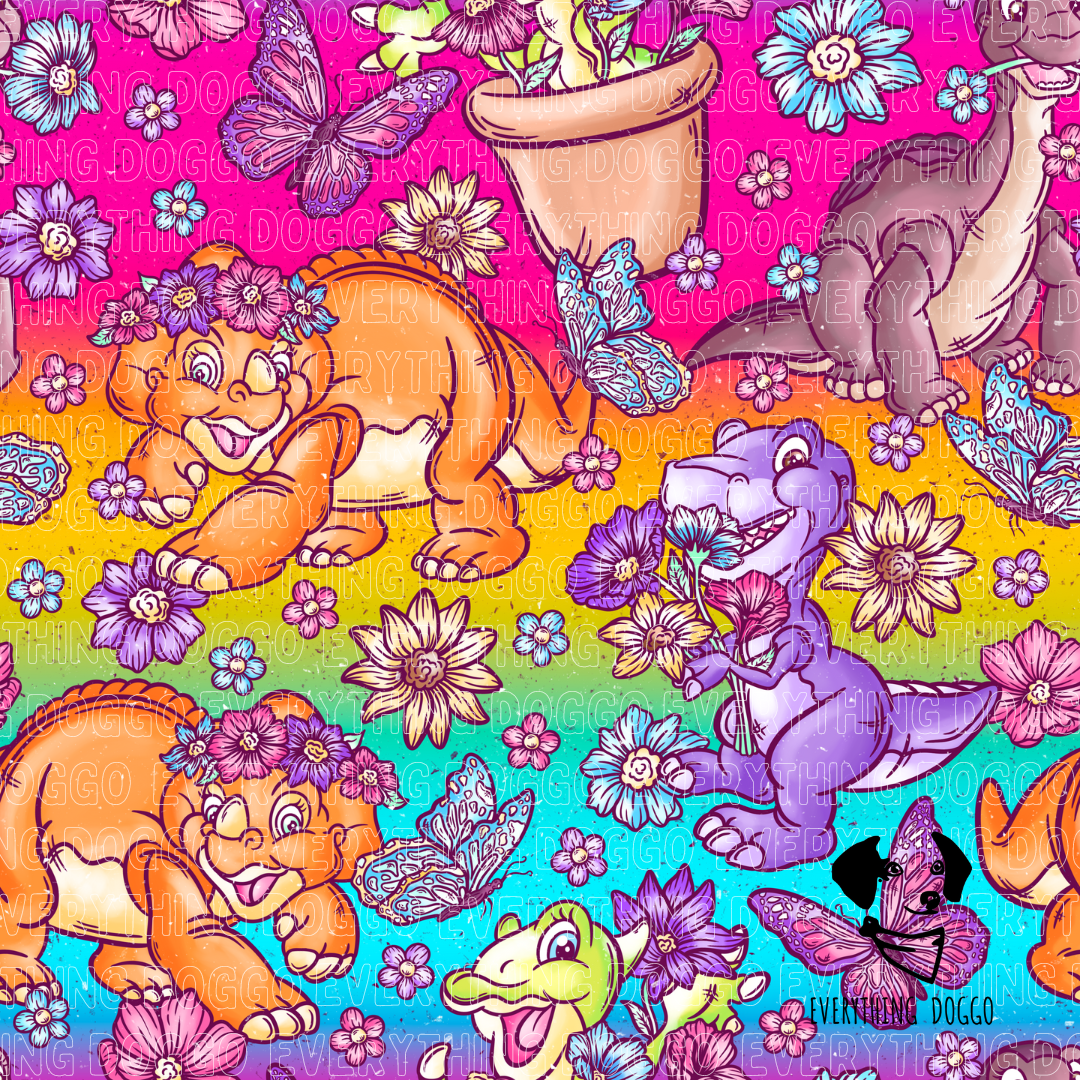 Rainbow Spring Dinos - Bandana