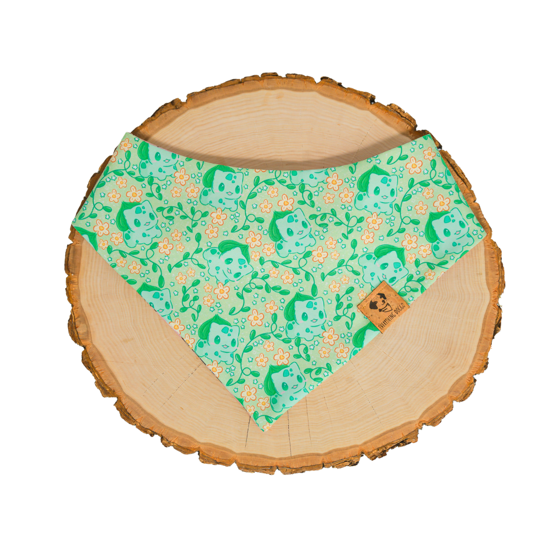 Chibi Frog Poke Floral - Bandana