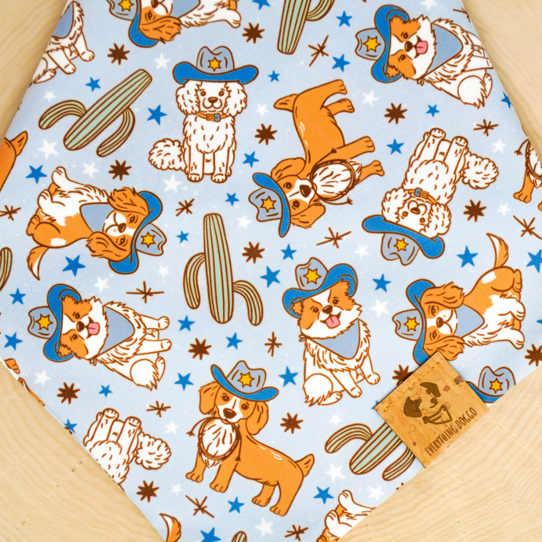 Howdy Partner (Blue) - Bandana