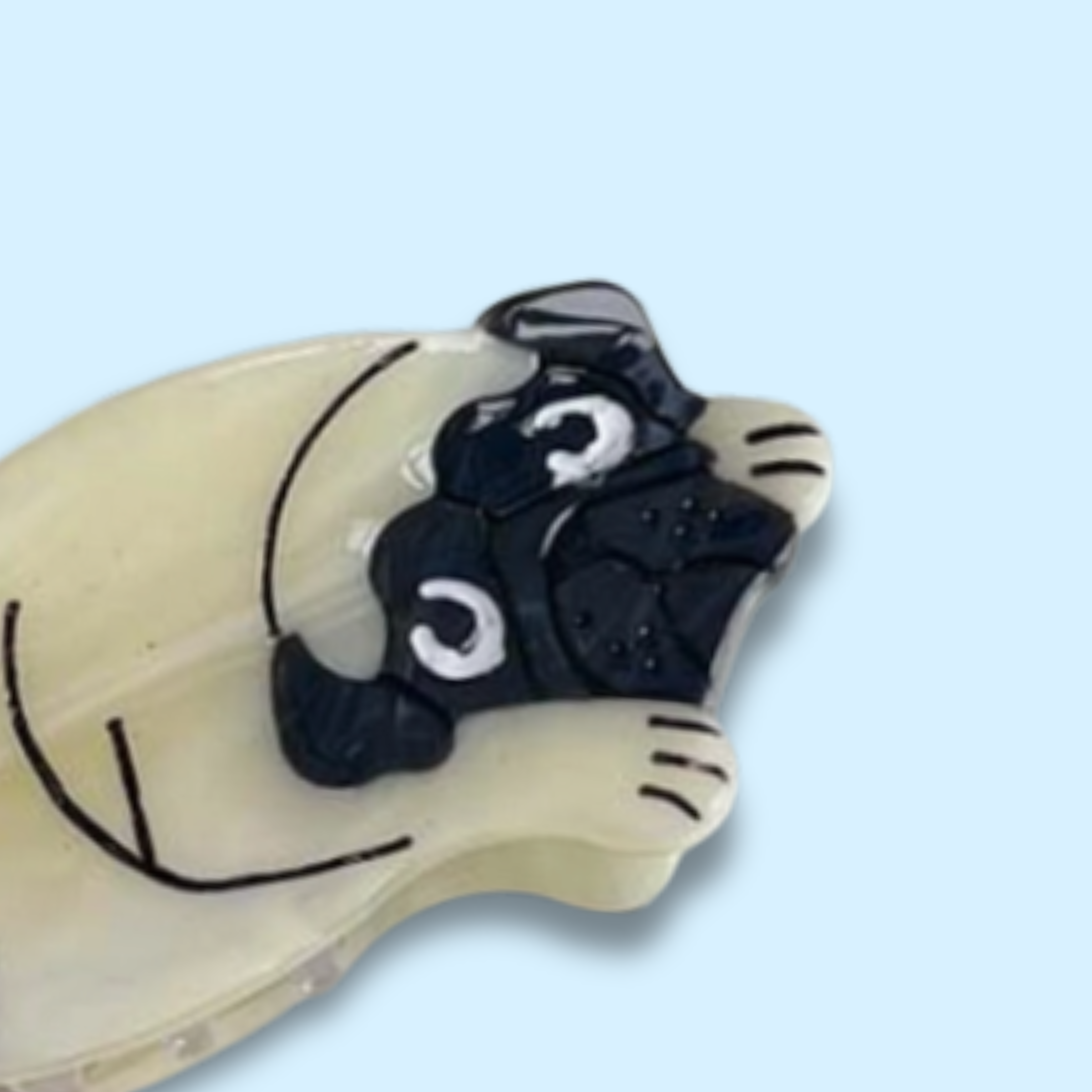 Pug Hair Claw Clip